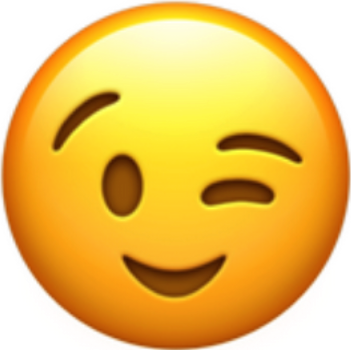 Winking Smiley, transparent